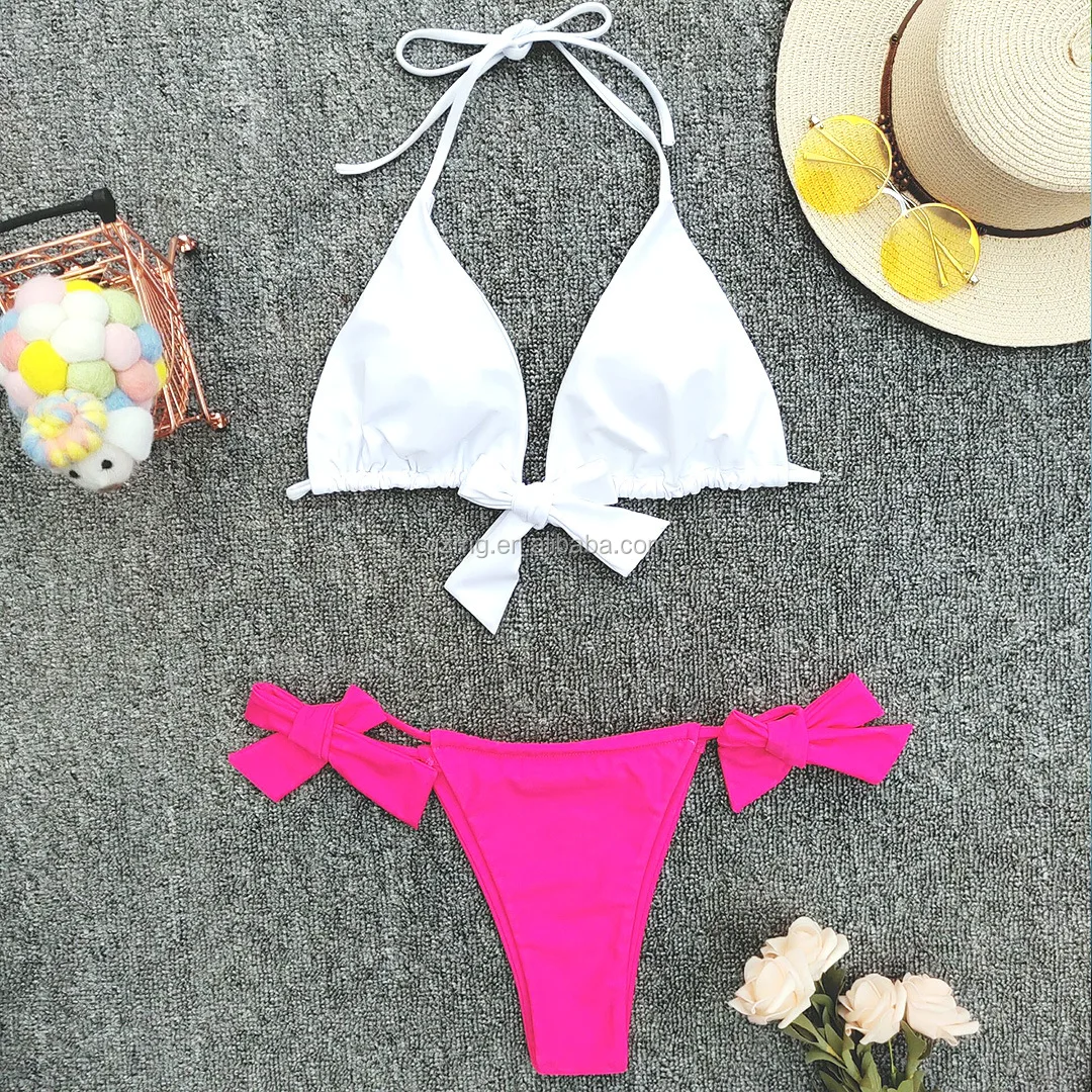 2019 Dental Floss Smallest Bikini Front Tie Two Piece Swimsuit - Buy ...