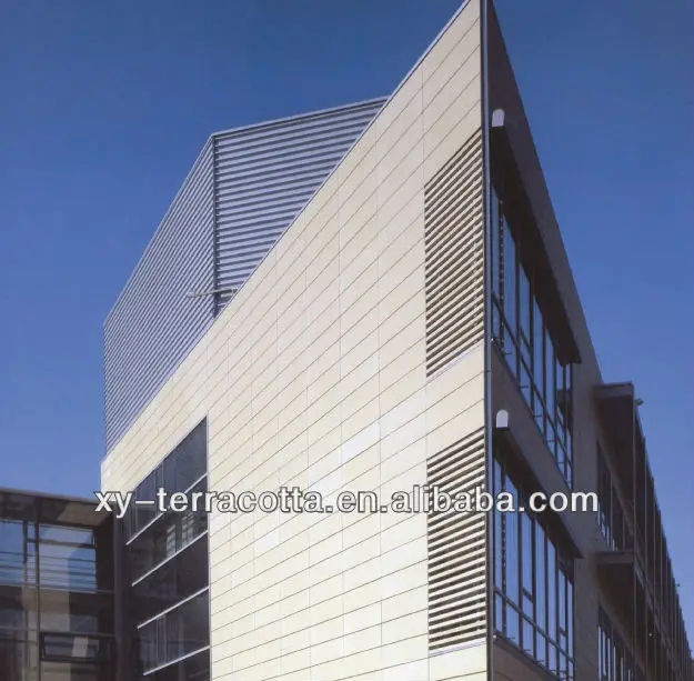 Warna putih terakota fasad panel -Dinding tirai-ID produk 