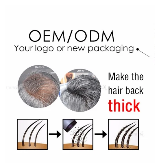 Hair Fillers Fiber Building Fiber Powder Product For Thinning Hair