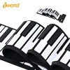 iWord Muti-functional silicone roll up piano with mini speaker