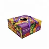 Custom printed paper box for fruit food packaging paper bag with flattened strand