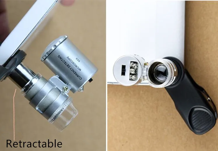 60x Clipon Led Pocket Microscope For Universal Smartphones Buy