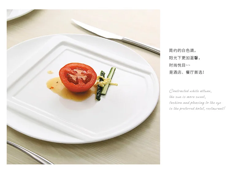 Hotel 16 Piece Portuguese Porcelain Restaurant Dinnerware Set