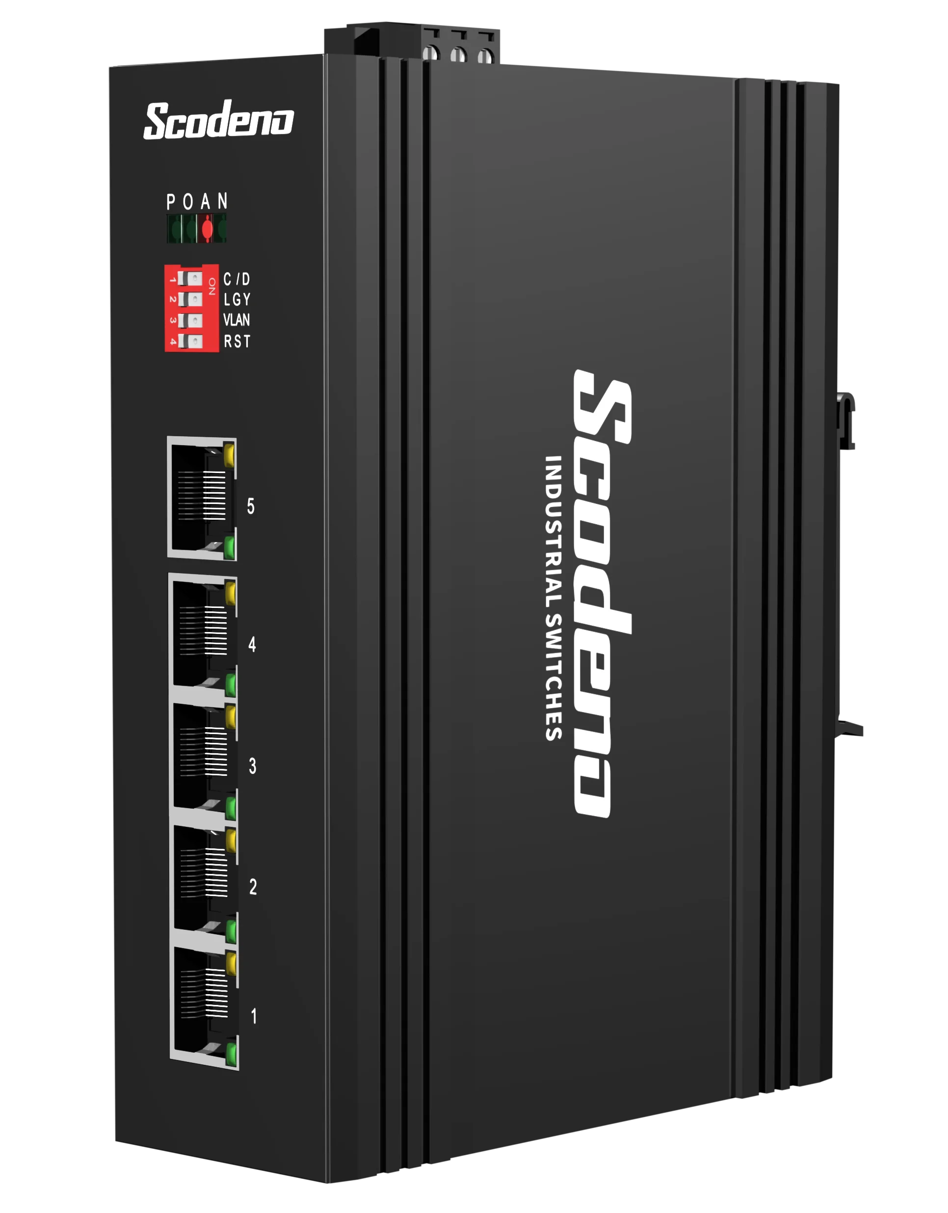 Dc12v/24v/48v Industrial Grade 8 Port Poe Switch With Dip Switch Buy Network Switch Oem,Switch