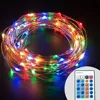 Waterproof 3AA battery timer outdoor round bulb Christmas 100 leds copper wire garland fairy string of lights