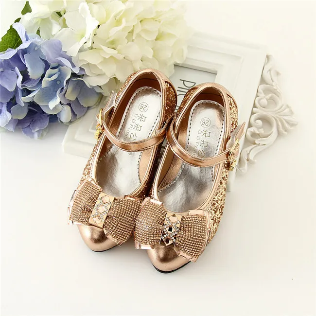Golden/silver Color Girls Shoes New 