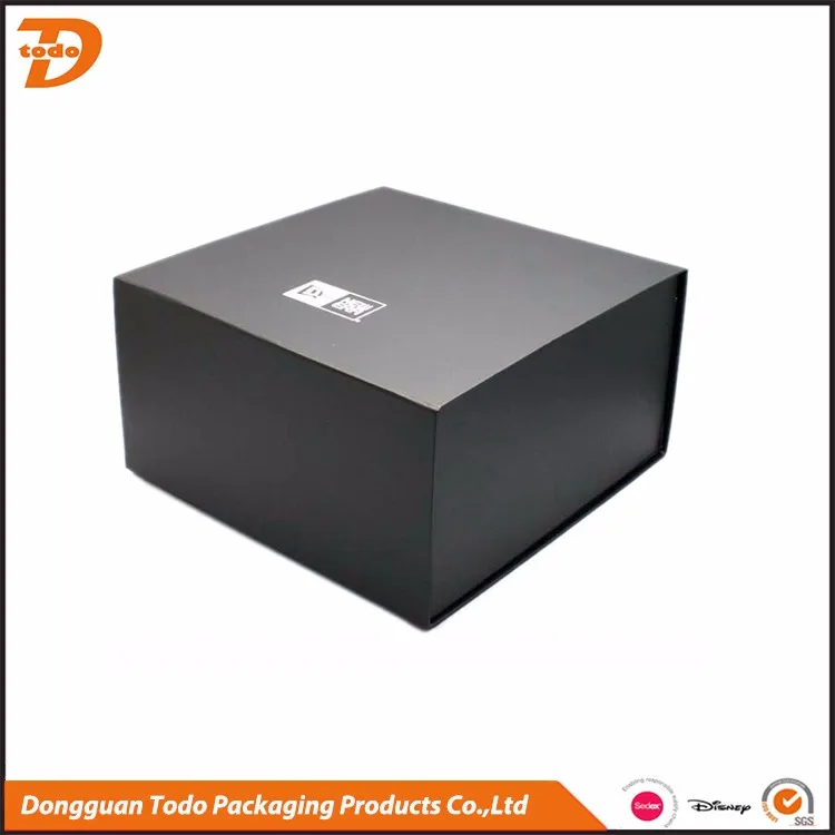 Luxury Cardboard Foldable Baseball Hat Box Packaging With