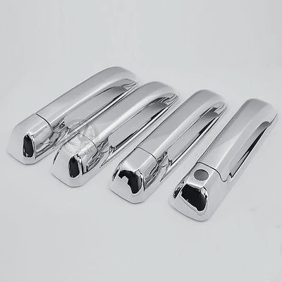 Triple Chrome Plated 4 Door Handle W//Keyhole Cover fit 06-11 Jeep Commander