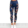 Hot sale custom splicing maple style fitness leggings for lady