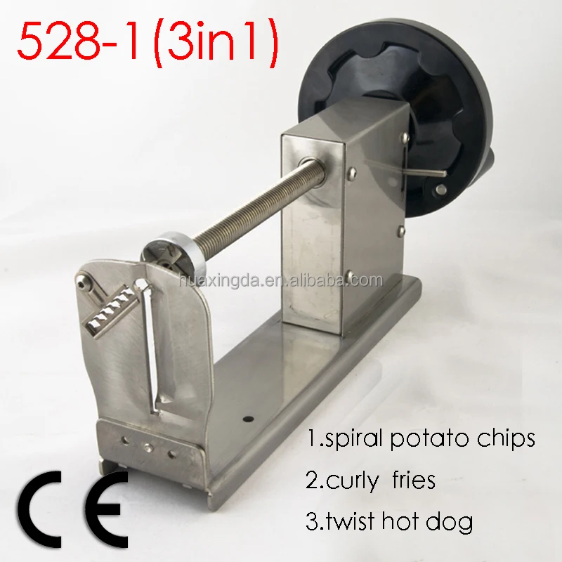 Manual Stainless Steel Potato Chips Slicer Spiral Twister Vegetable Cutter  New 738629497191