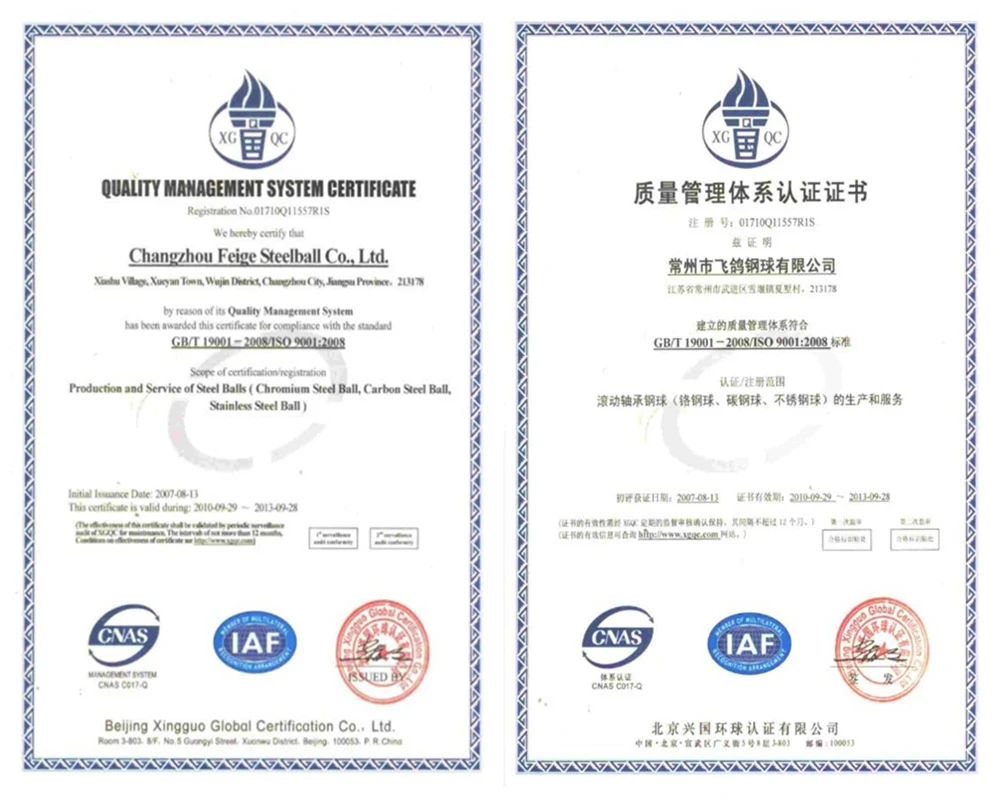 Certification