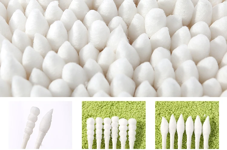 baby disposable soft delicate pointed spiral cotton swab paper