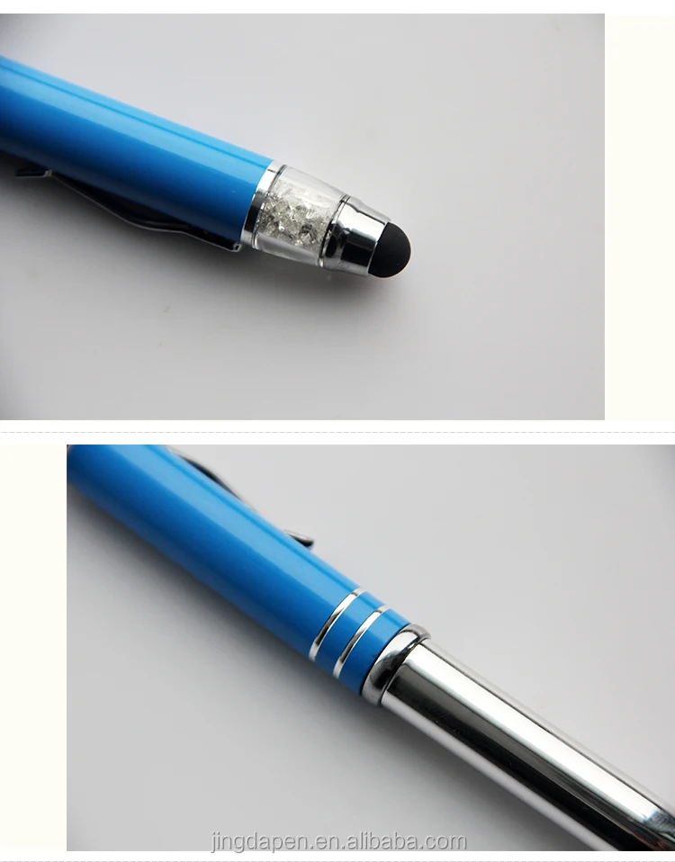 Beauty Fashion Crystal Gift Pen With Light Led Touch Pen For Women Gift