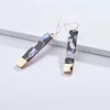 2018 Bohemia Korea Hot Geometric Hoop Dangle Acrylic Earring Female Rectangle Shape Earrings