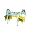 lovely colorful kids furniture study table and chairs for students