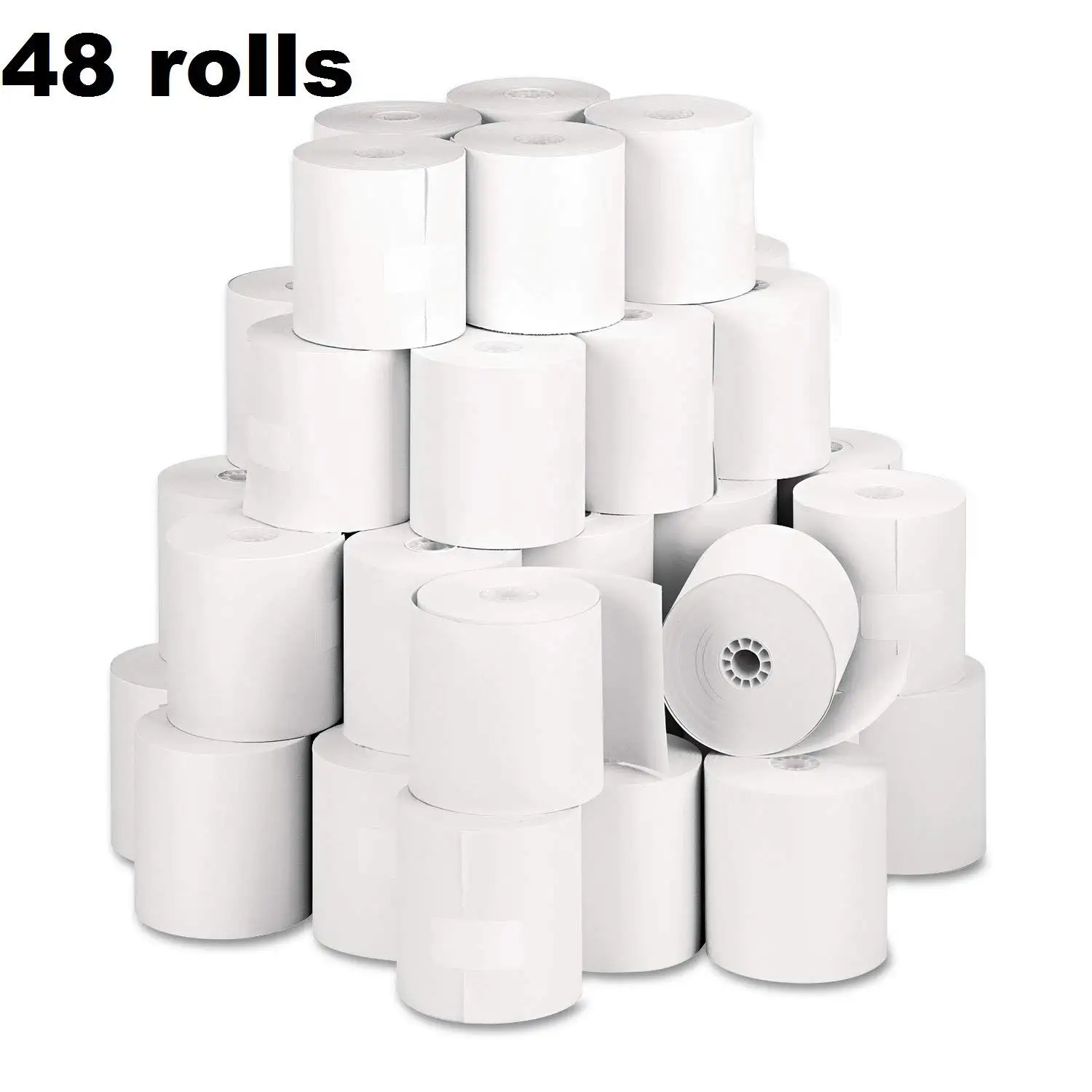 Made in USA BPA FREE Square POS Register Thermal Receipt Paper Rolls 3-1/8 inches x 230ft 60 Pack Epsilont 