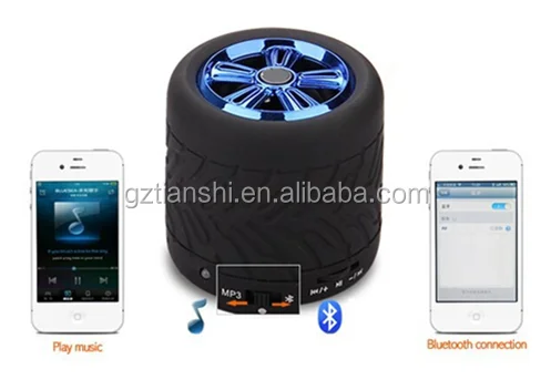 bluetooth music player tire shape bluetooth speaker with hands free function - ANKUX.COM