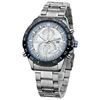 8149 Curren Men's Watches Big Dial Steel Silver Strap Complete Calendar Quartz Military Business Male Wrist Relojio