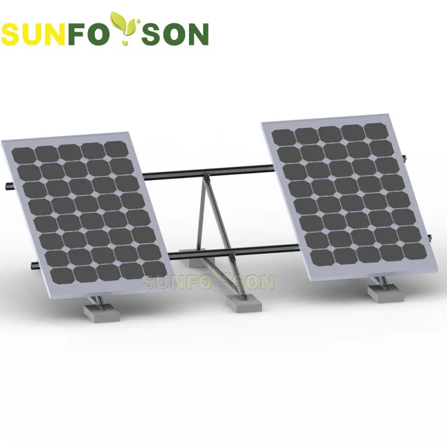 Aluminum triangle solar panel mounting frame Ballast Flat Roof Solar Mounting brackets
