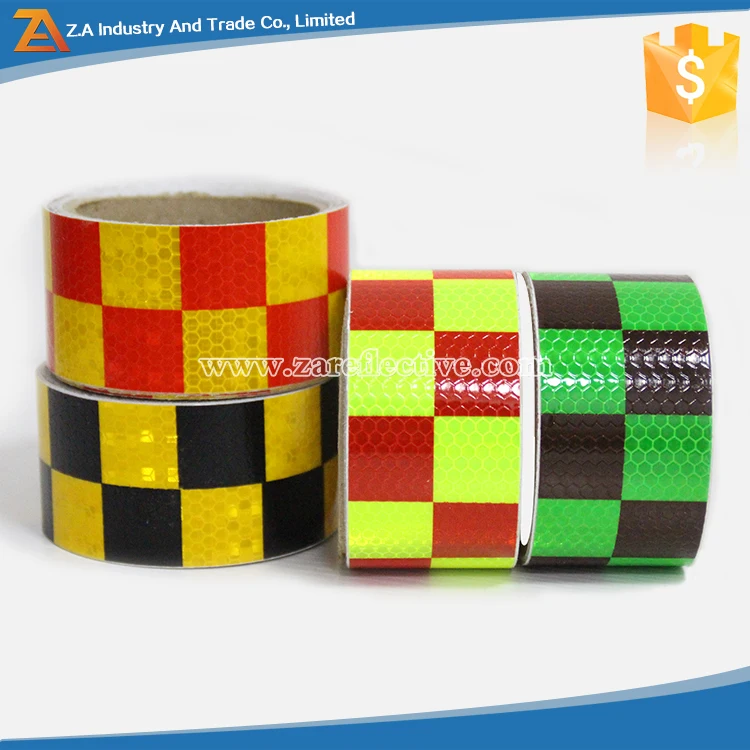 Checkered Reflective Tape For Vehicle With High Brightness Light - Buy ...