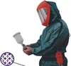 OEM Custom logo spray suits carbon protective clothing clothes