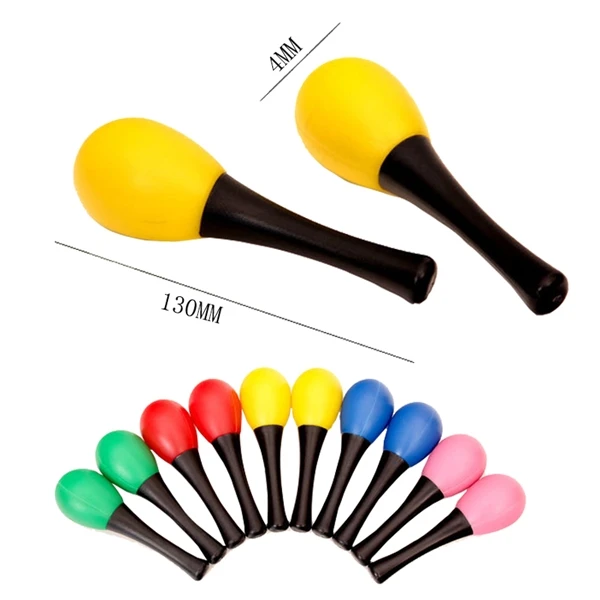 Promotional Hot Sell Plastic Musical Egg Maraca With Handle Buy
