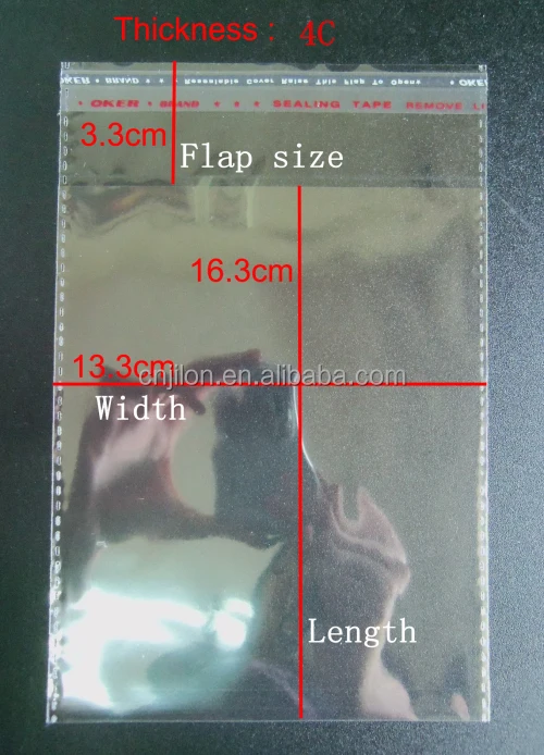 Opp packing bag design sample_