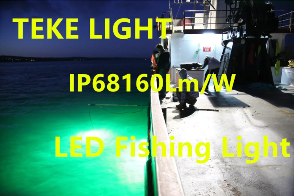 High Efficient/Quality/Power IP68 waterproof super brightness Practical Blue Green led fishing lights for fishing boat deep sea