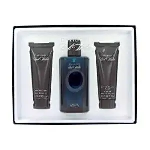 Cool Water by Davidoff Cologne for Men 4 Piece Fragrance Set Includes: 4.2 oz / 125 ml Eau de Toilette Spray + 2.5 oz / 75 ml After Shave Balm + 2.5 oz / 75 ml Shower Gel + 2.4 oz / 75 ml Deodorant Stick