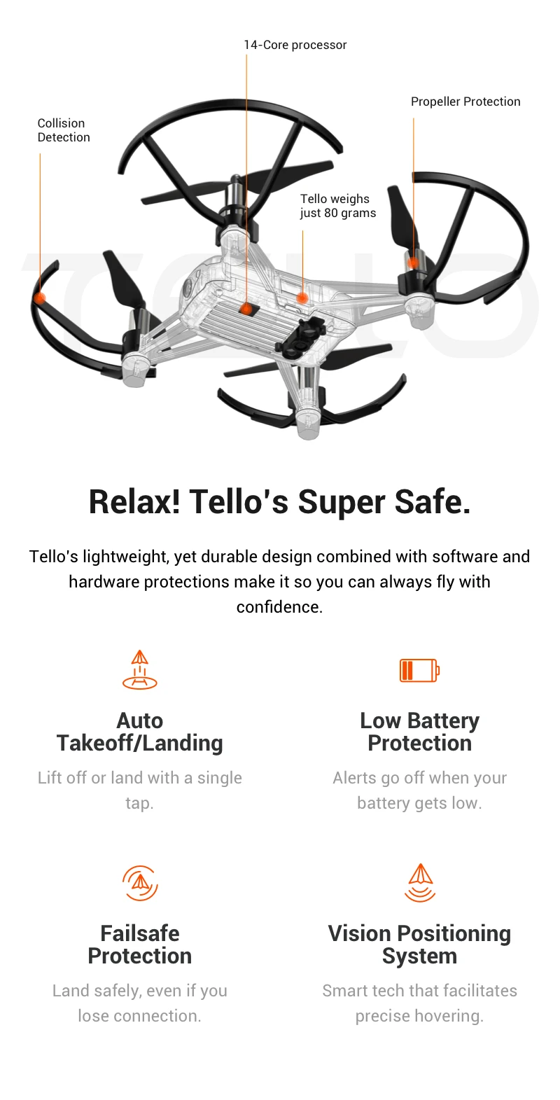 New Arrival DJI Tello Flying Quadcopter Drone VS DJI Spark