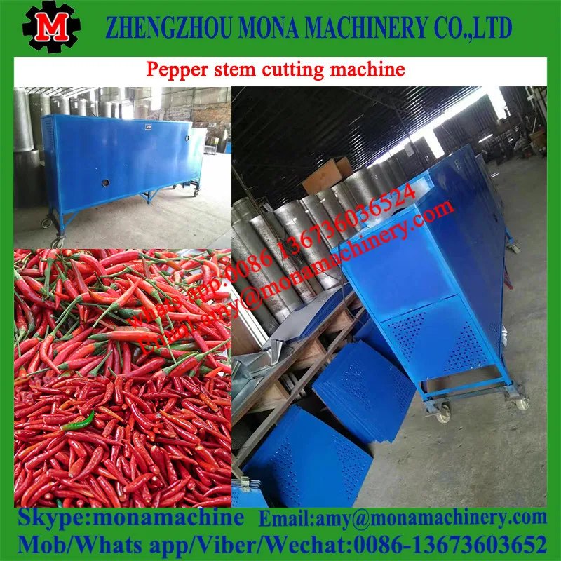 Top Quality Red Pepper Rings Cutting Machine Pepper Stem Tail