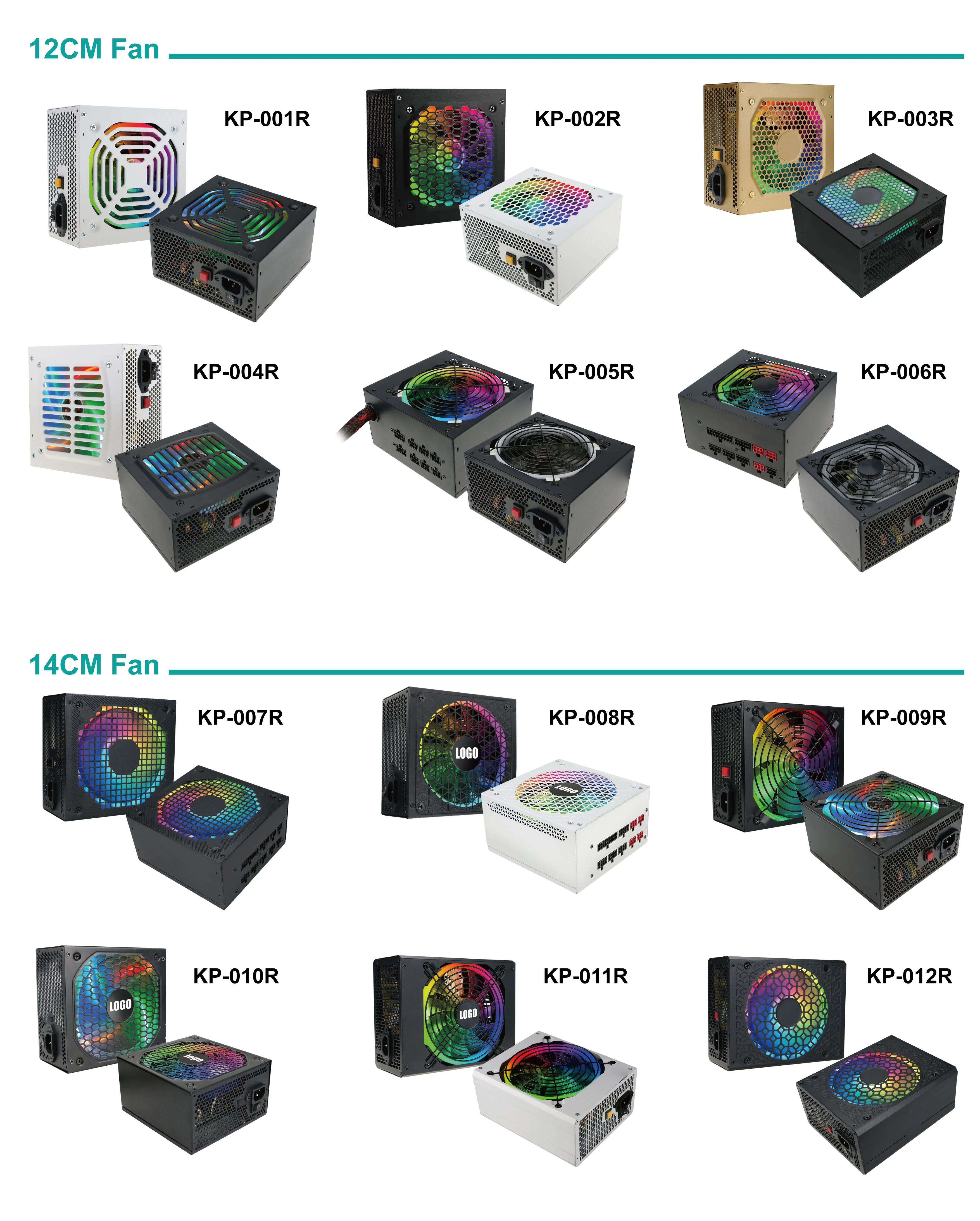 Oem Atx 24pin Power Supply 80Plus 500w Psu For Desktop Pc Case