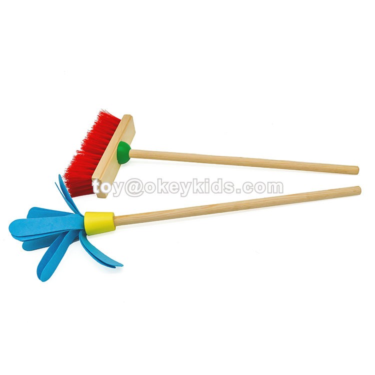 2019 New Arrival Pretend Play Wooden Kids Broom Set For Wholesale