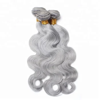 Raw Filipino Curl Human Hair Weave Shandong Grey First Lady Remy