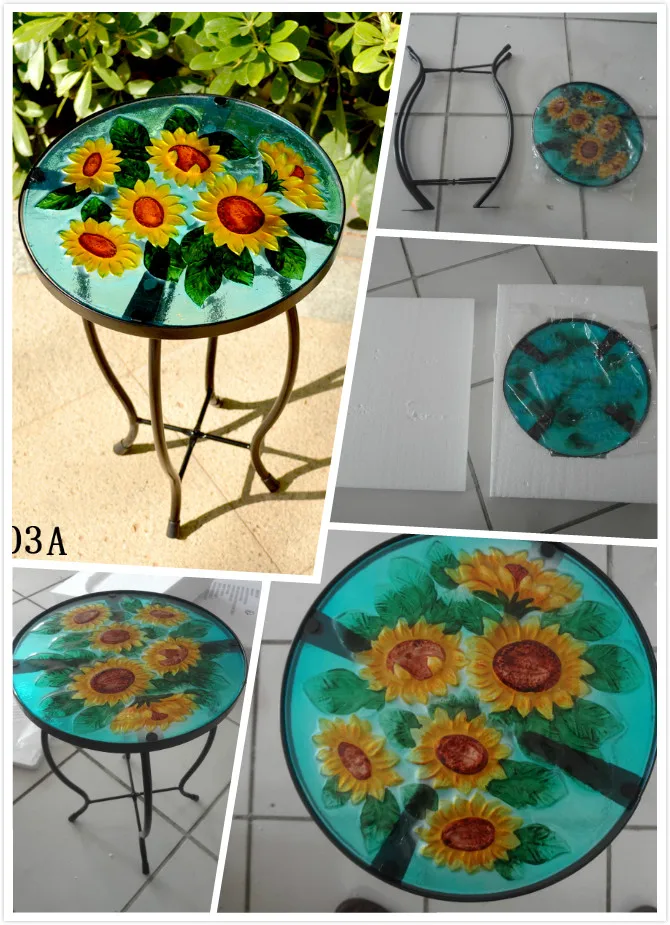 Peacock Folding Garden Round Coffee Accent Glass Table View Dining Glass Table Yuandian Product Details From Xiamen Yuandian Trade Co Ltd On Alibaba Com