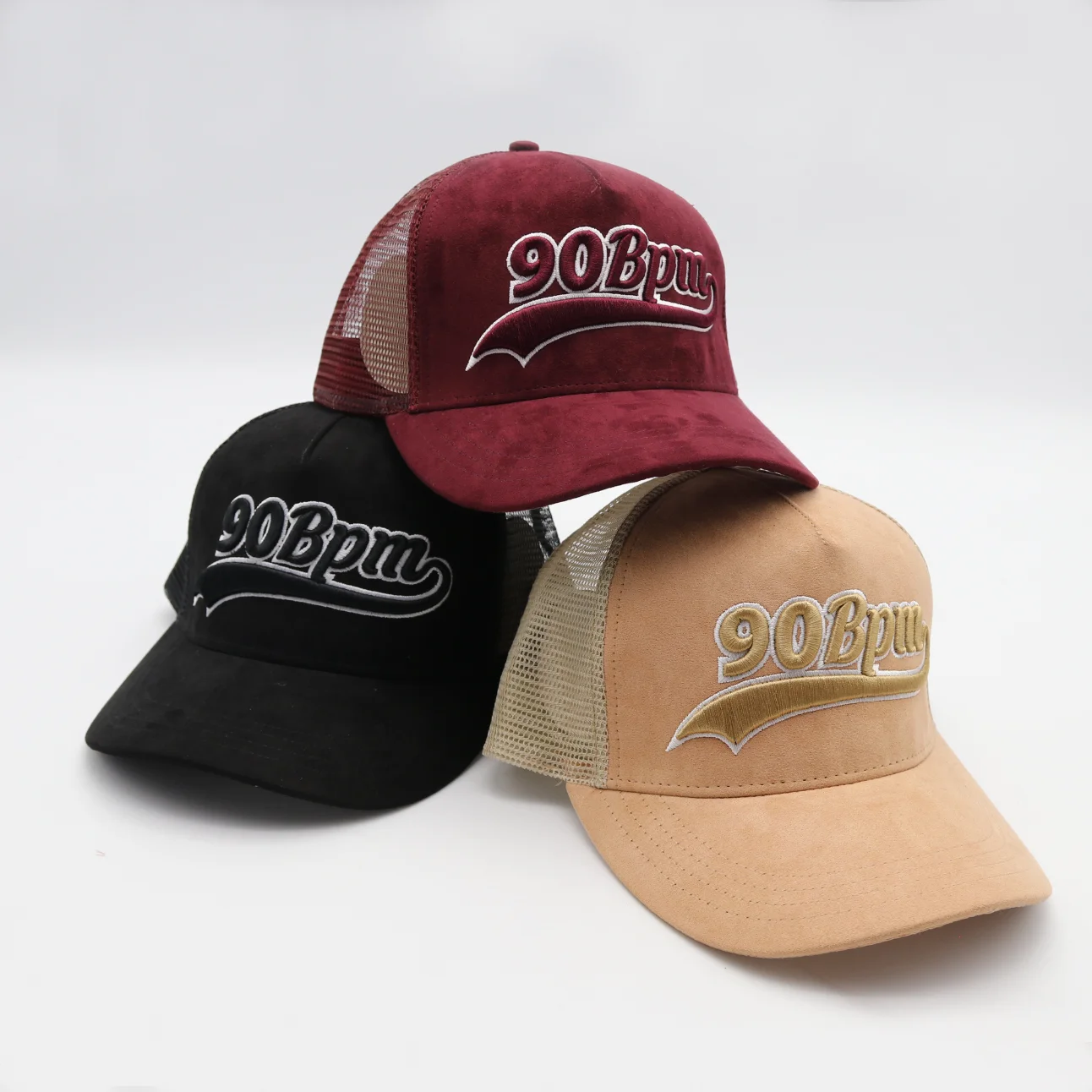 100 suede custom mesh baseball caps 3d embroidery velvet trucker hats 100 suede custom mesh baseball caps 3d embroidery velvet trucker hats