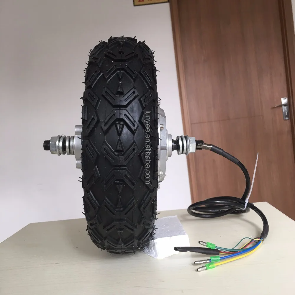 250w Brushless Electric Scooter Hub Motor With 10 Inch Tire
