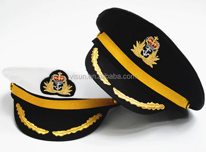 Wholesale Captain Hat Custom-made Hot Sale Design High Quality White ...