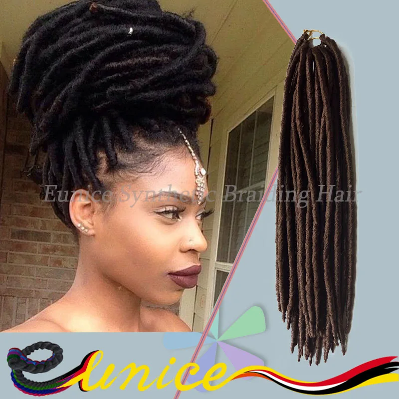 Crochet Dreads Lock Hair Extension Synthetic Bulk Hair Extension