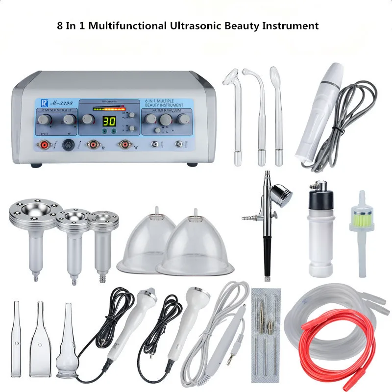 Wholesale Multi-functional Ultrasonic Facial Blackhead Vacuum Machine For Dark Spot Removing And Spray High Frequency Beauty