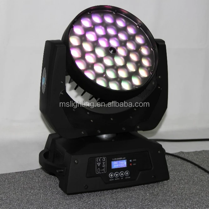 High Quality 36*18W 6in1 RGBWAUV LED Zoom Moving Head Wash Stage Light