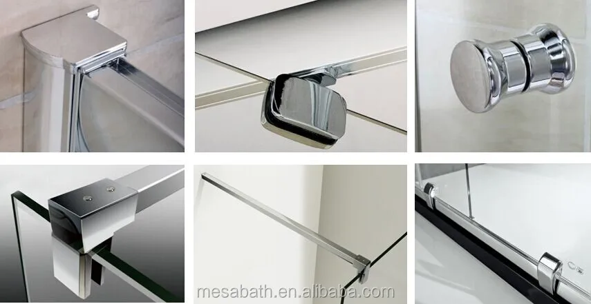 2017 cheap factory  price new design hanging roller sliding screen shower enclosure door .jpg