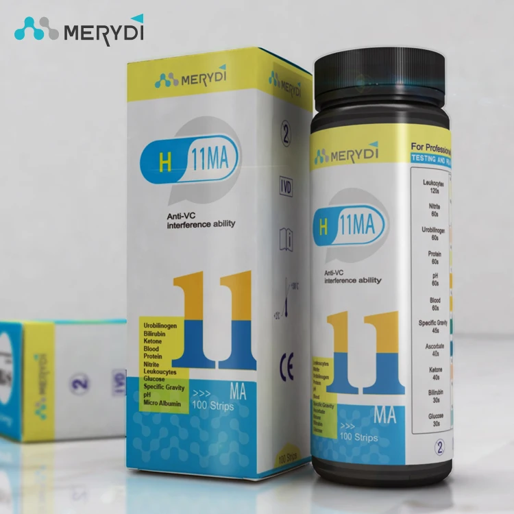 Rapid Response Urinalysis Ultra Reagent Test Strips,11 Parameters H11