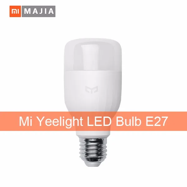 100% Original Xiaomi Yeelight LED Smart Bulb Smartphone App WIFI Remote Control Light 8W White Color Mi Light