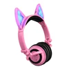 chinese manufacturer gift product glow in dark stars cat ear head set wireless head phones