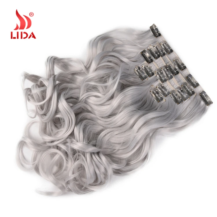 Kinky Curly Clip In Hair Extensions Hairpieces 8pcs/set 20inch Natural