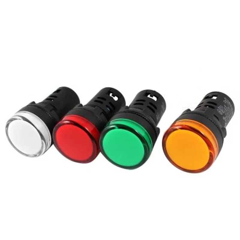 24v Ac Dc Whiter Pilotlights Panel Power Indicator Lights Led Indicator ...