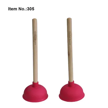 Hq305 German Quality Wooden Stick 13.5cm Tpr Toilet Plunger - Buy Tpr ...