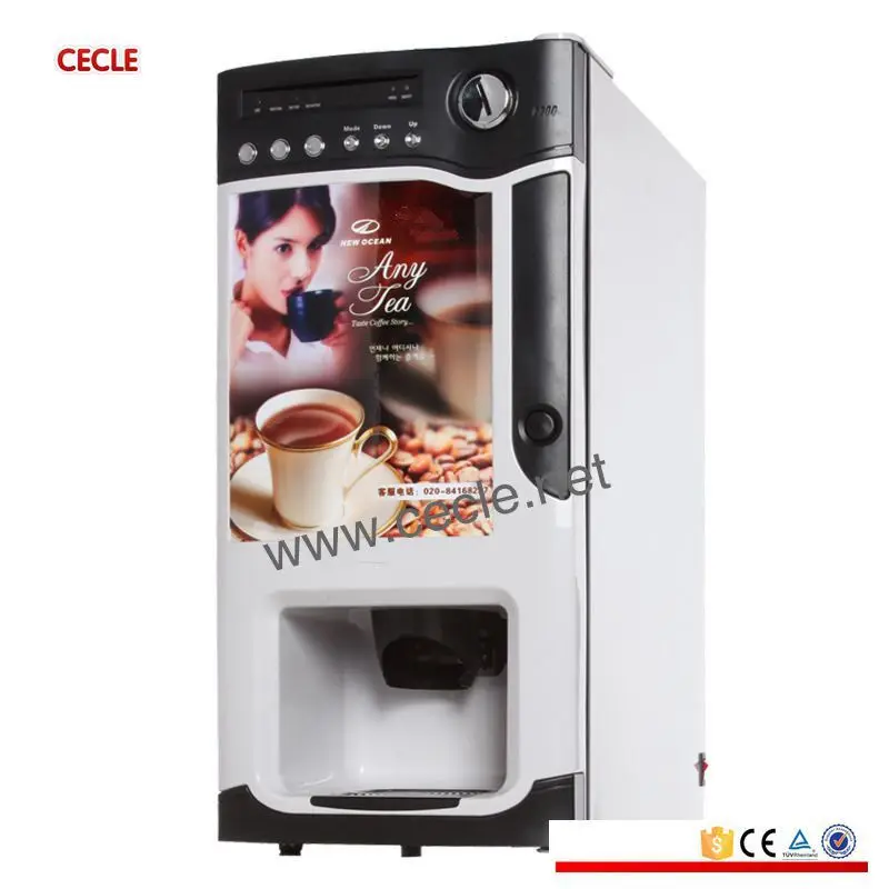 Zhejiang Coin Operated Tea Coffee Vending Machine - T&D