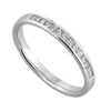 Bar Setting Wedding Women's Ring in Stainless Steel